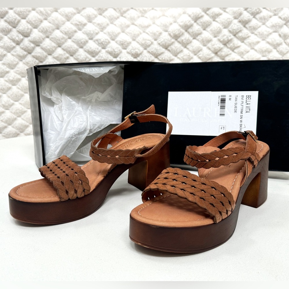 Bella Vita Women's Jud-Italy Platform Sandals tan